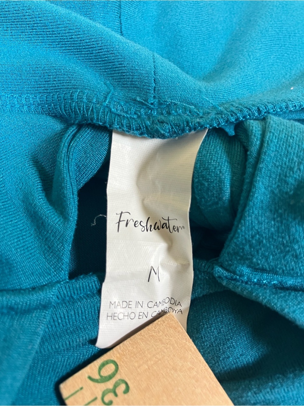 Teal Wide-Leg Palazzo Pants with High Waist - Picture 4 of 4